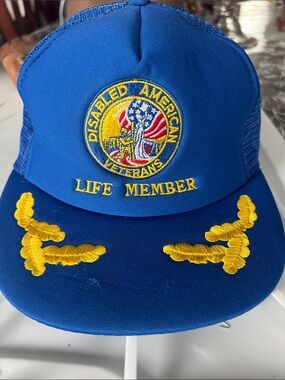Omega Blue and Gold Embroidered Cap